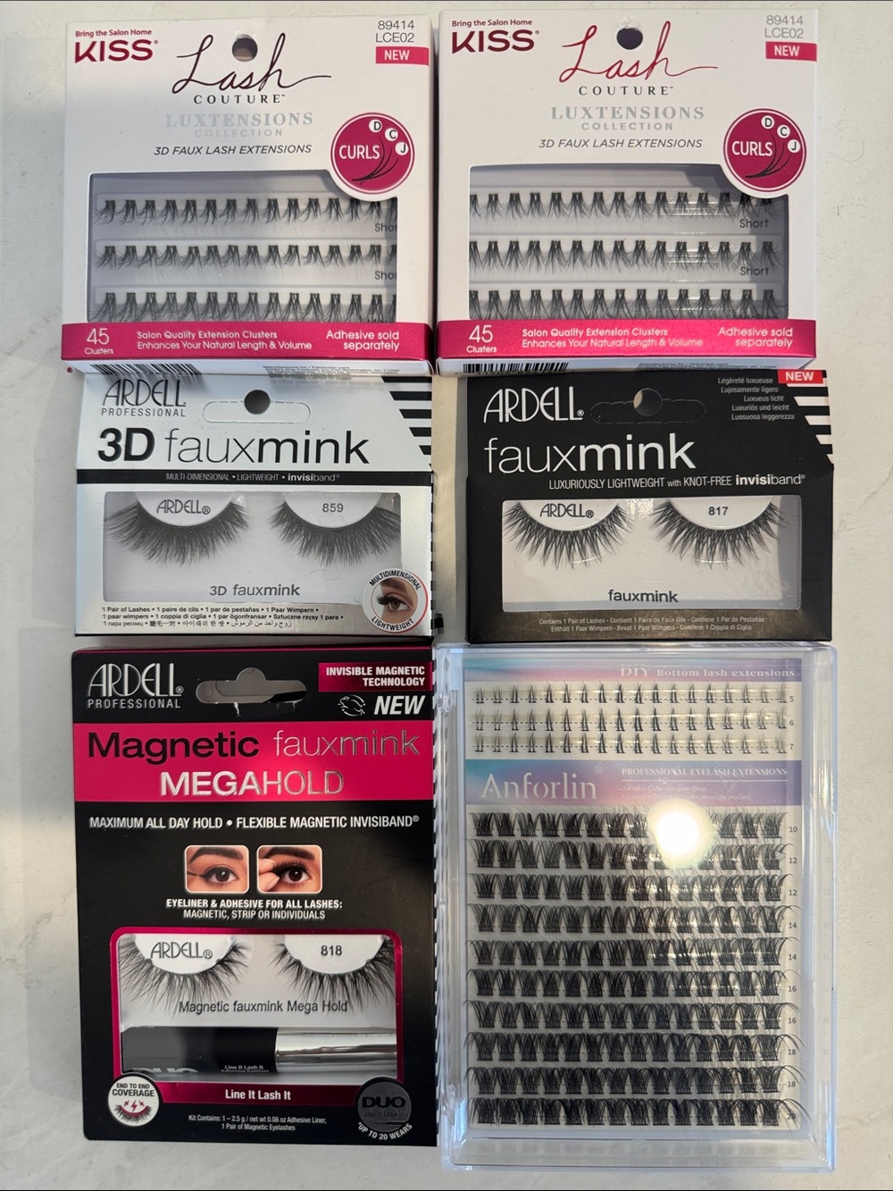 Assorted False Eyelash Extensions Pack – Black – Ardell & Kiss